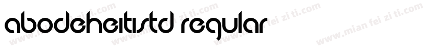 AbodeHeitiStd Regular字体转换